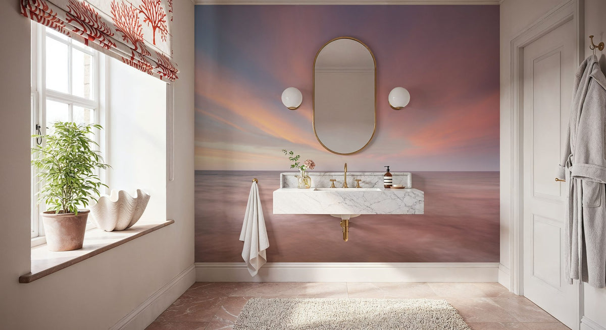 Pink Sky At Night Mural Wallpaper - room preview 02