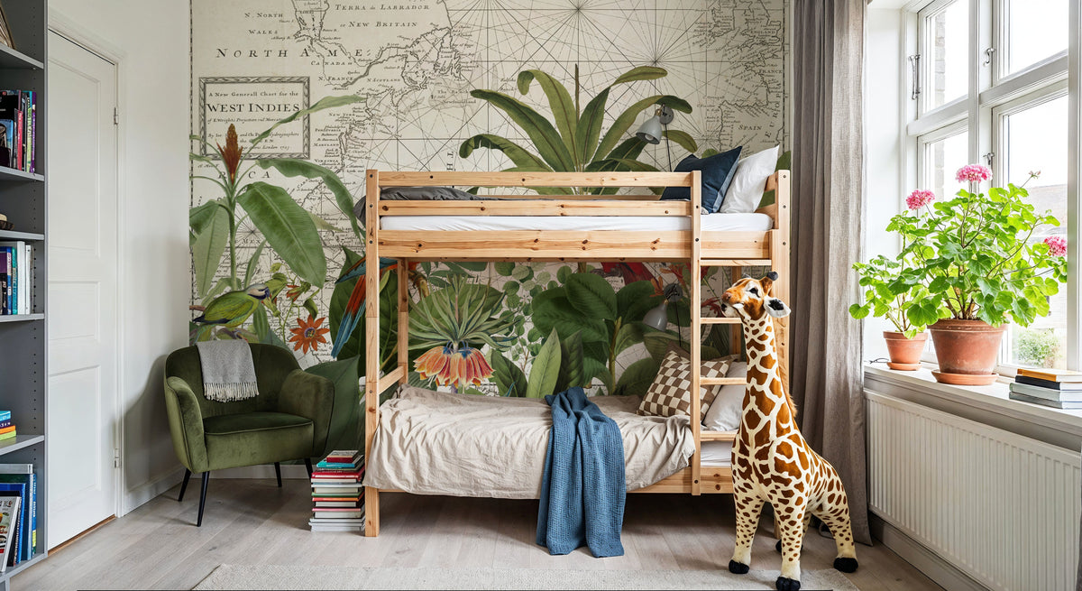 Exotic Wildlife VI Mural Wallpaper - room preview 02