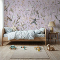 Bird Garden Purple Mural Wallpaper - room preview 02