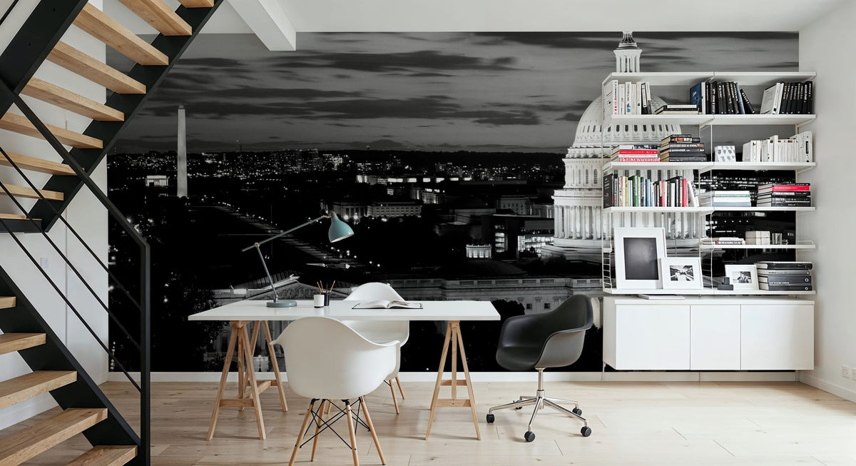 Capital Twilight Mural Wallpaper - room preview 02