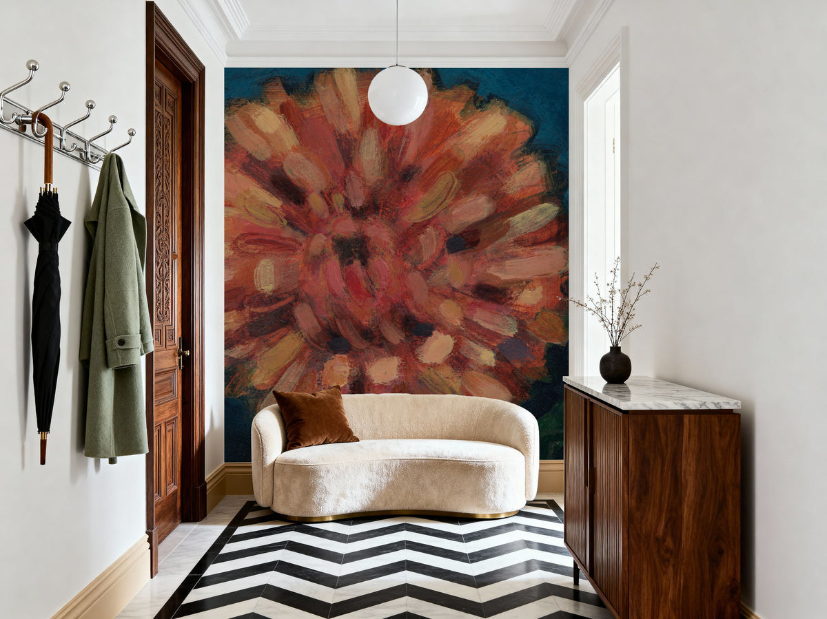 Autumn Blooms III Mural Wallpaper - room preview 02