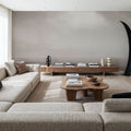 When Sea Becomes Sky BW Mural Wallpaper - room preview 02