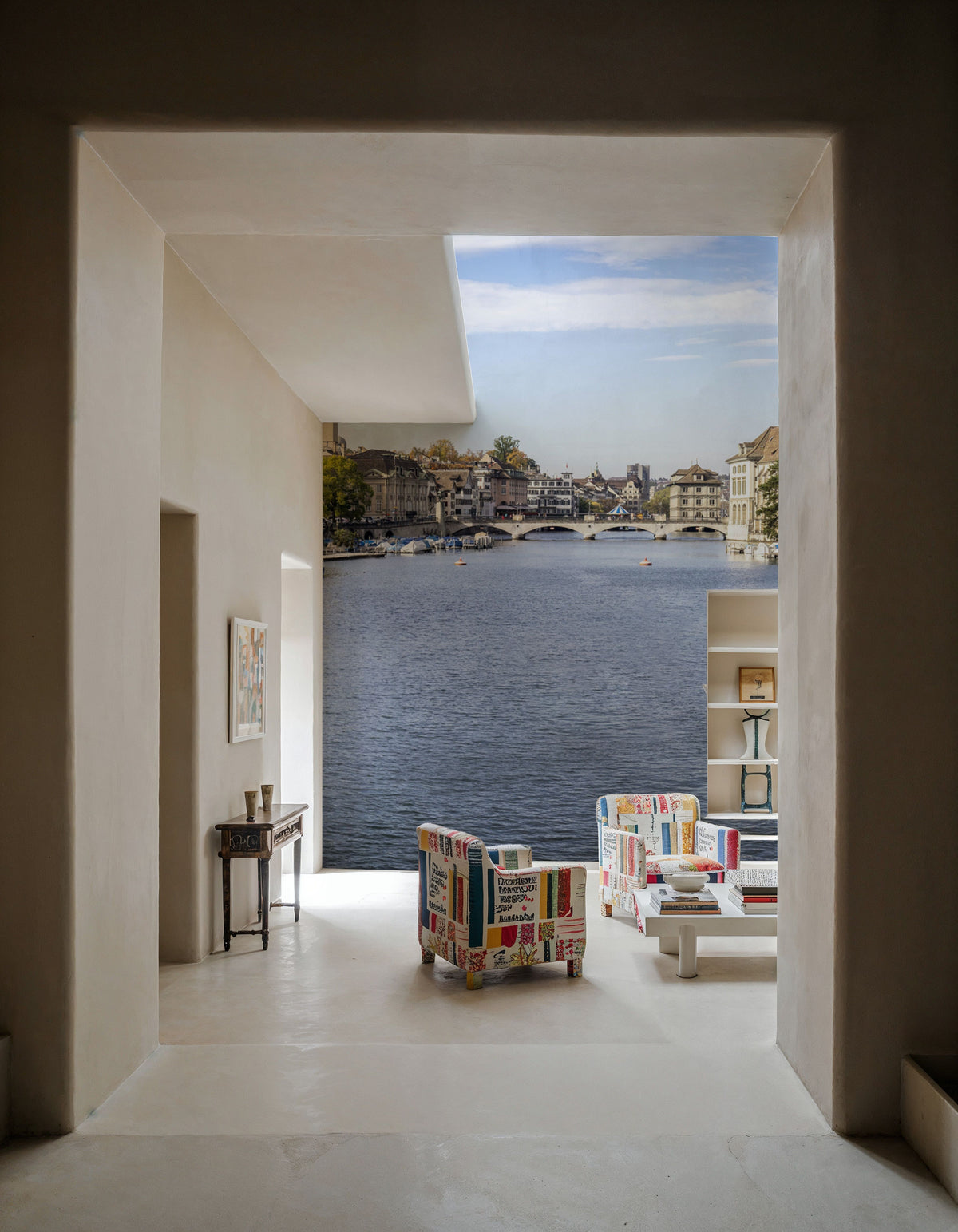 Zürich Skyline Mural Wallpaper - room preview 02