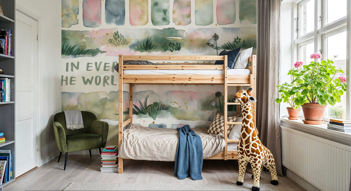 Midsummer Meadow I Mural Wallpaper - room preview 02