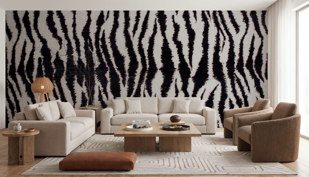 Dwellpaper Zebra Stripes Mural Wallpaper image 2