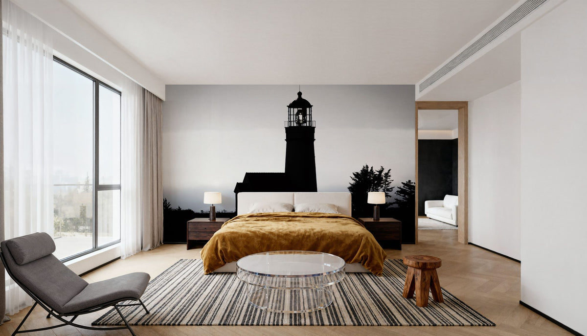 Lighthouse Forest Mural Wallpaper - room preview 02