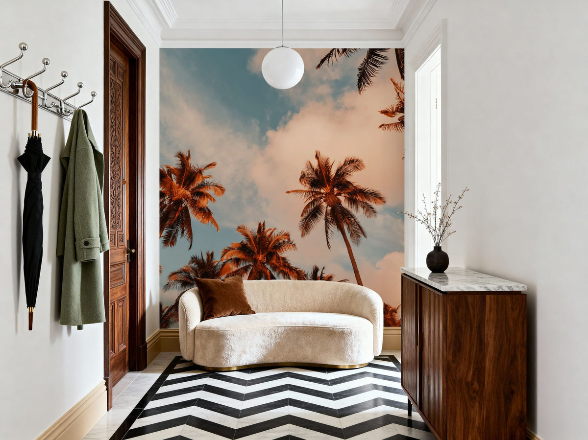 Golden Hour Palms Mural Wallpaper - room preview 02