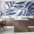 Soft Leaves I Mural Wallpaper - room preview 02
