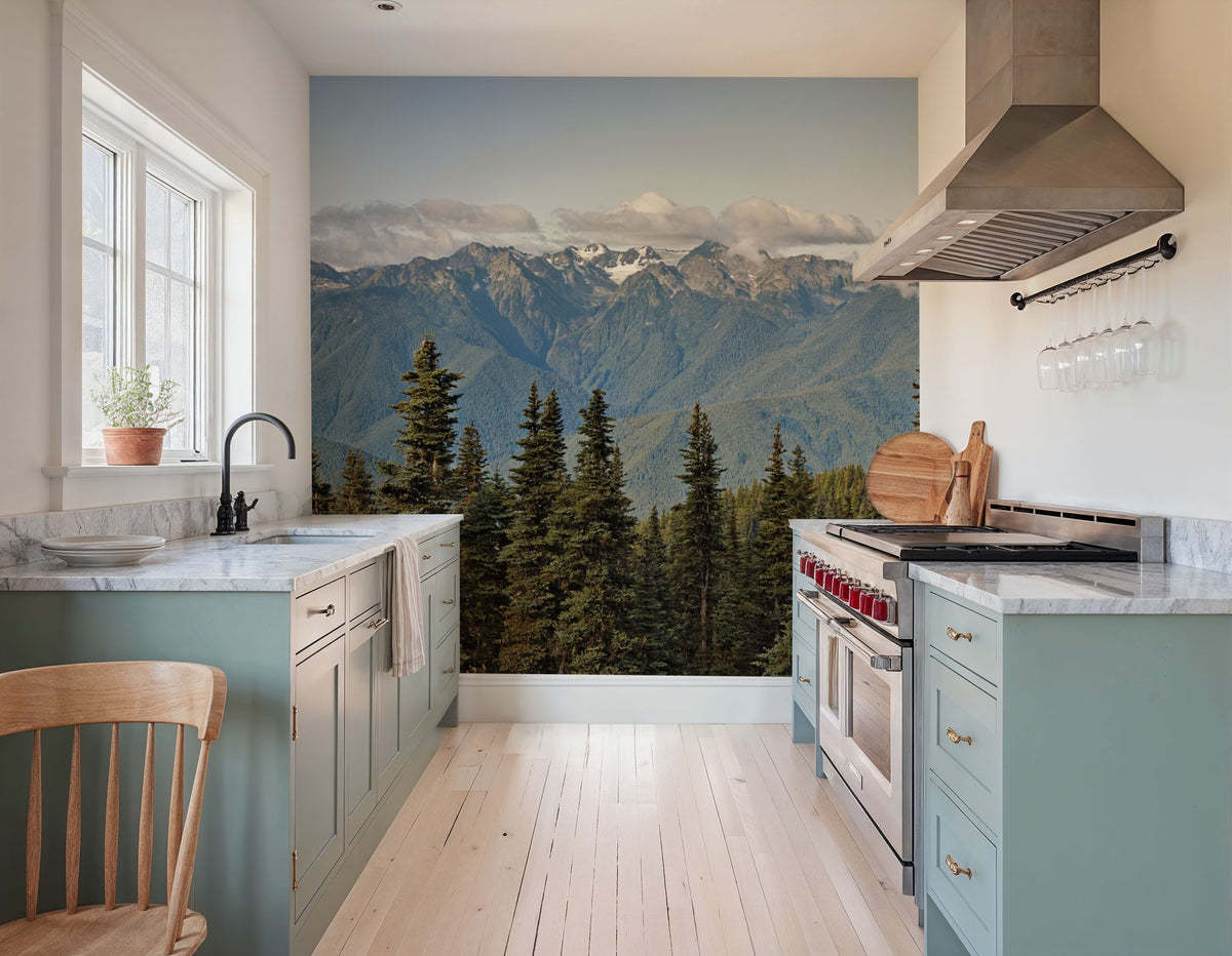 Treeline Mural Wallpaper - room preview 02