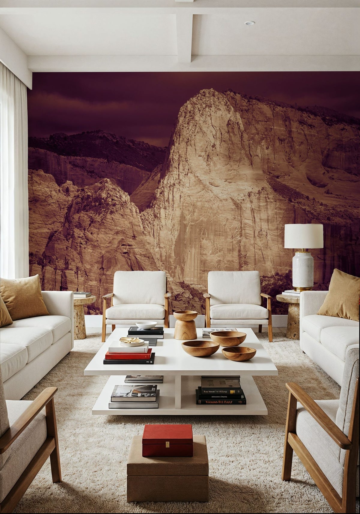 Sunset in Kolob Mural Wallpaper - room preview 02