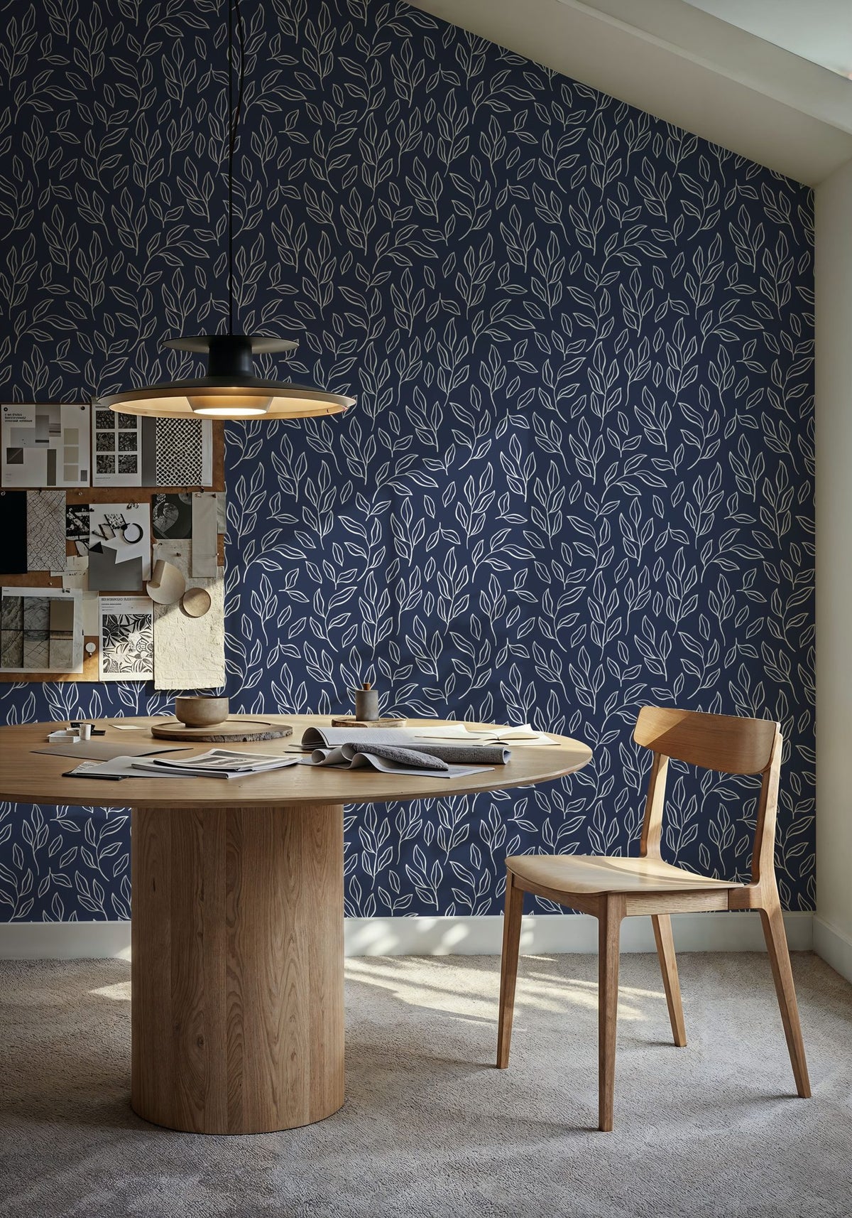 Chawton Leaves Mural Wallpaper - room preview 02