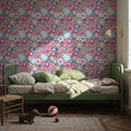 Flower Power, Turqoise Mural Wallpaper - room preview 02