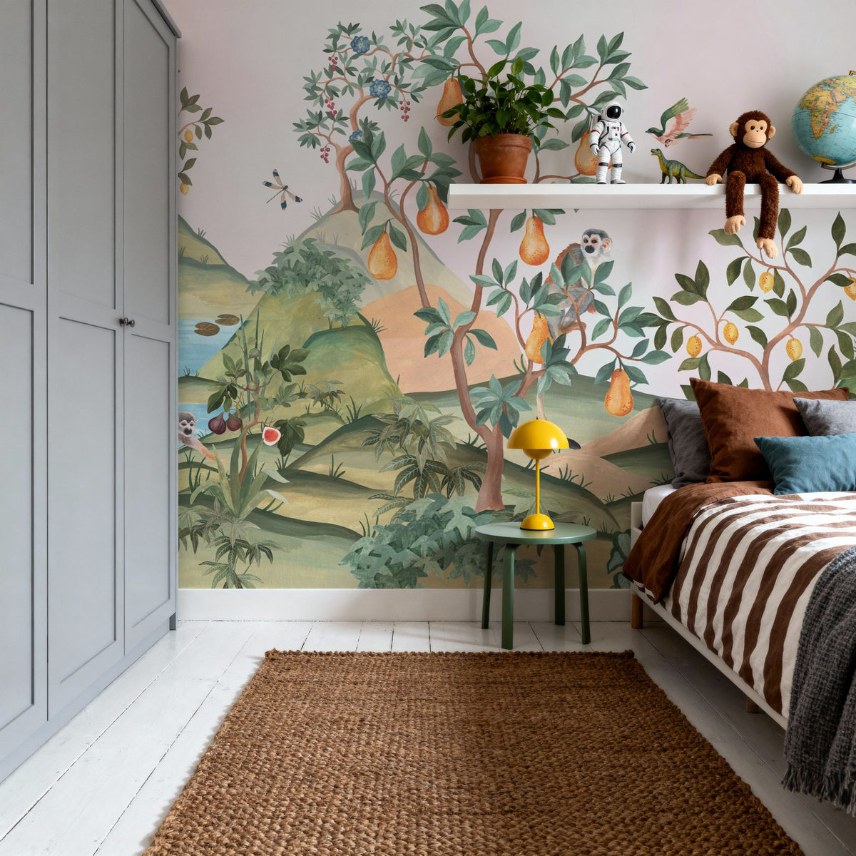 Orchard Reverie, Soft Pink Mural Wallpaper - room preview 02