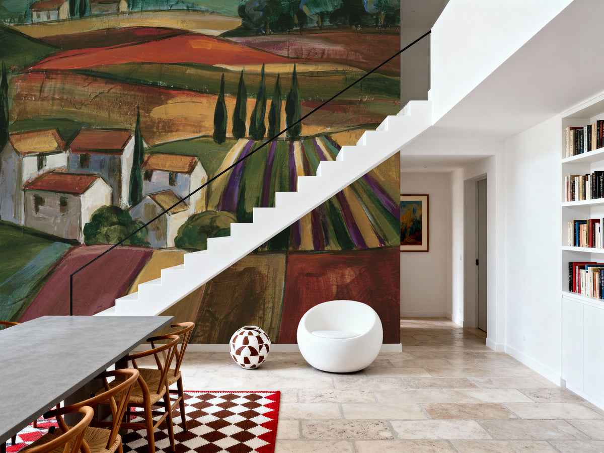 Lavender Fields I Mural Wallpaper - room preview 02