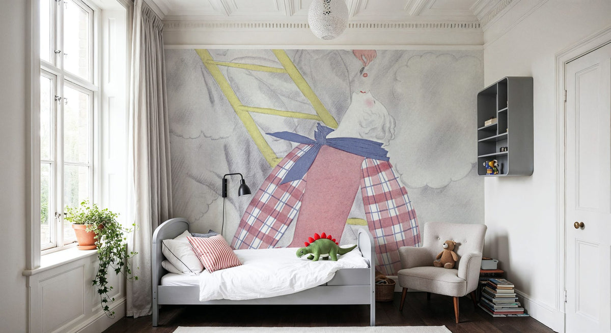 Vintage Fashion Cover X Mural Wallpaper - room preview 02