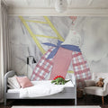 Vintage Fashion Cover X Mural Wallpaper - room preview 02