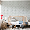 Spring Field Rabbits, Green Mural Wallpaper - room preview 02