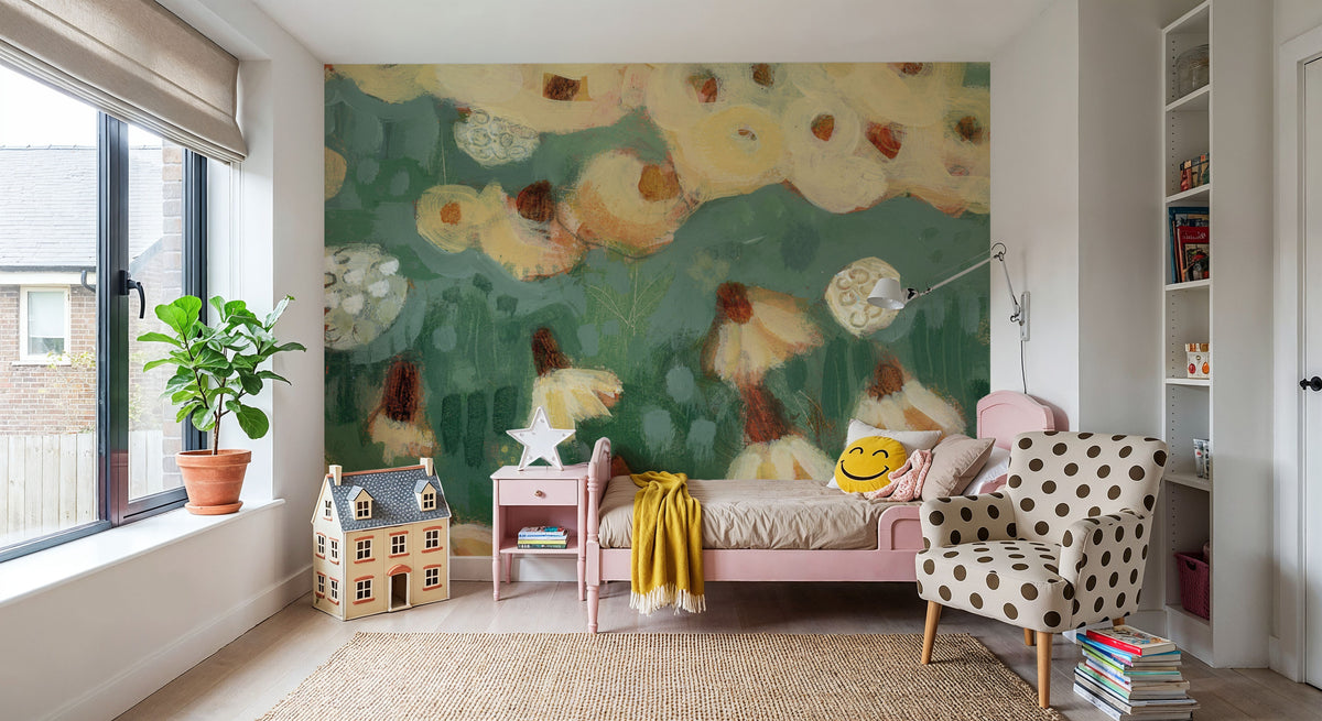 Wildflowers III Mural Wallpaper - room preview 02