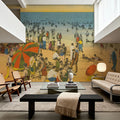 Winter Beach Postcard Mural Wallpaper - room preview 02