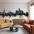 Tashkent Uzbekistan Skyline Black & White Mural Wallpaper - room preview 02
