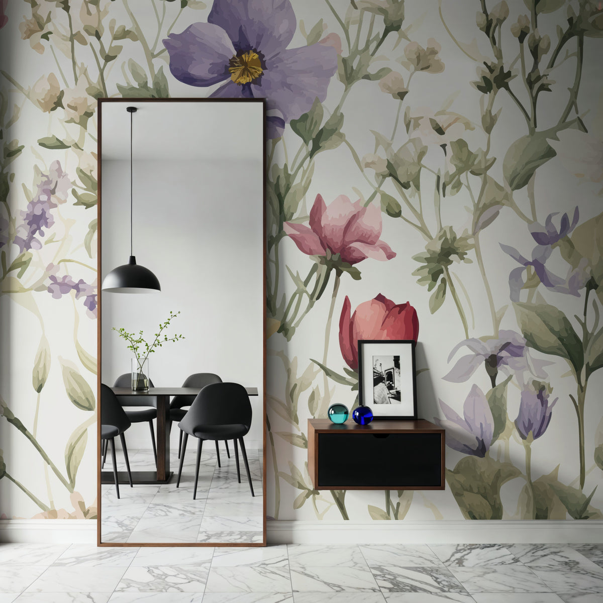 Midsummer Meadow Mural Wallpaper - room preview 02