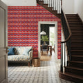 Seafood Shanty Red V Mural Wallpaper - room preview 02