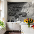 Waterfall Along the Fjarthra River Mural Wallpaper - room preview 02