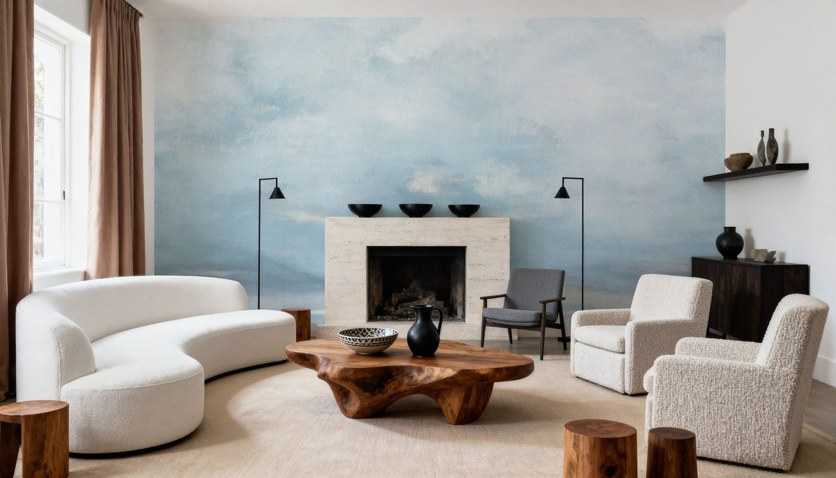 Big Sky Mural Wallpaper - room preview 02