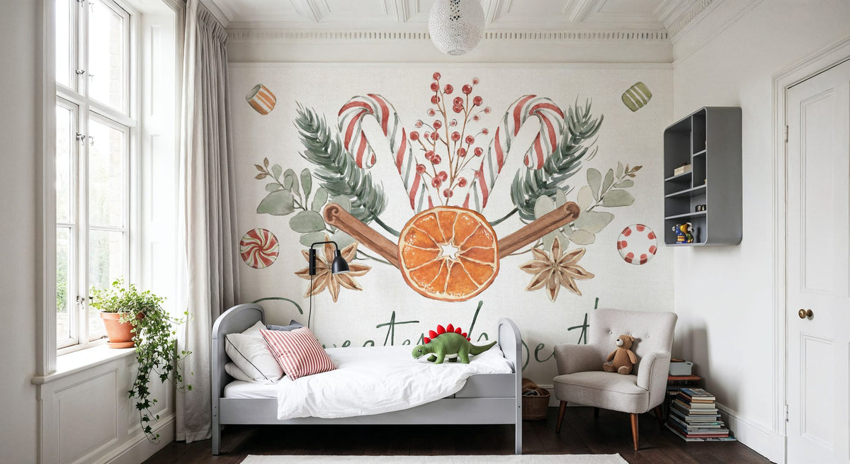Winter Warmth VII Mural Wallpaper - room preview 02