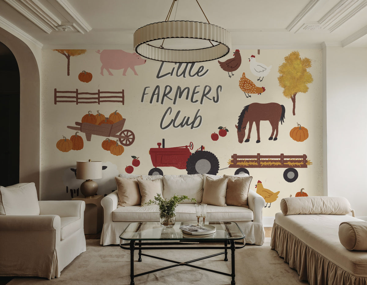 Harvest Village VI Mural Wallpaper - room preview 02