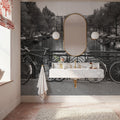 Canal City Crossing Mural Wallpaper - room preview 02