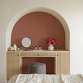 Faux Sand Stucco Finish, Peach Mural Wallpaper - room preview 02
