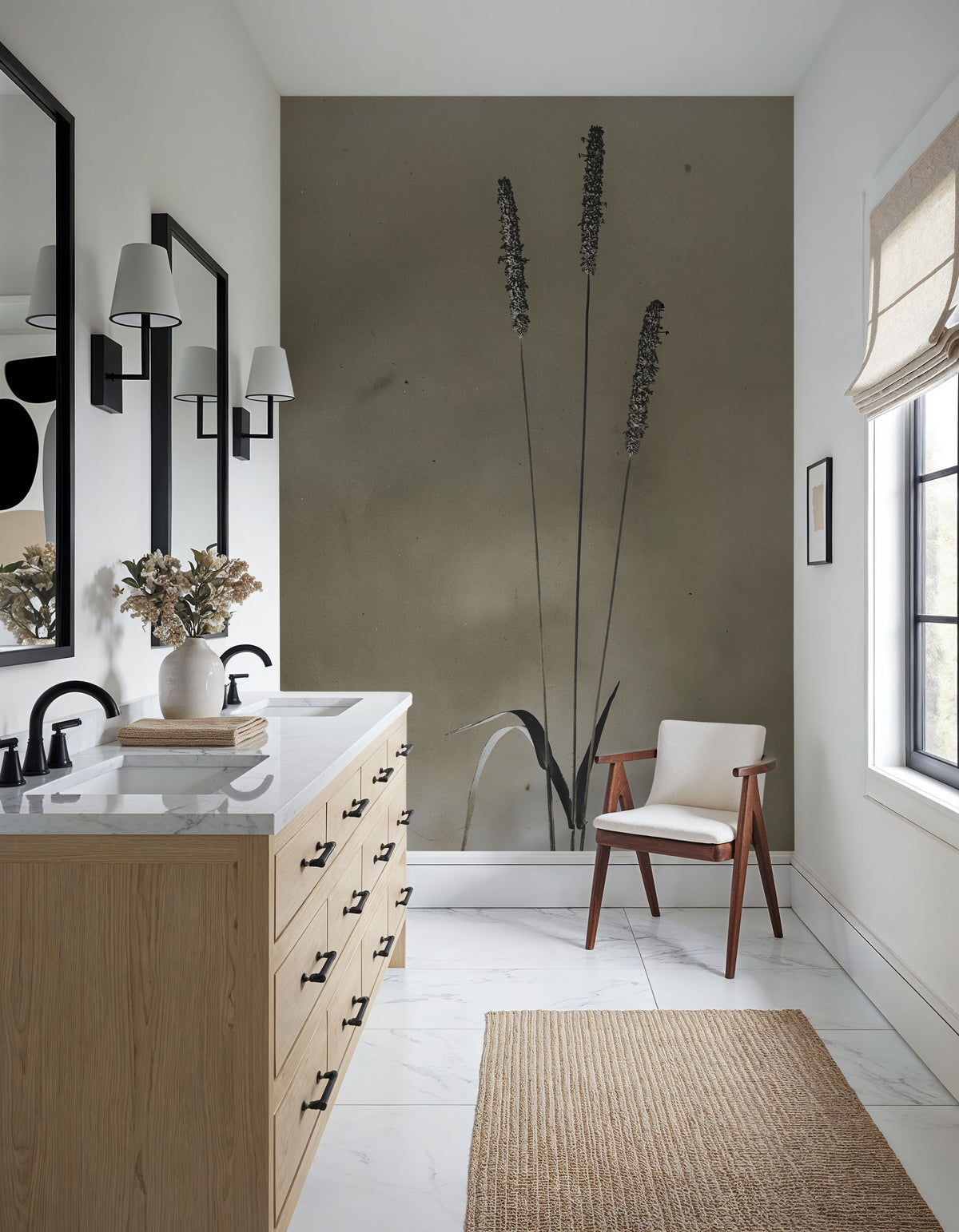 Glass Plate Botanical IV Mural Wallpaper - room preview 02