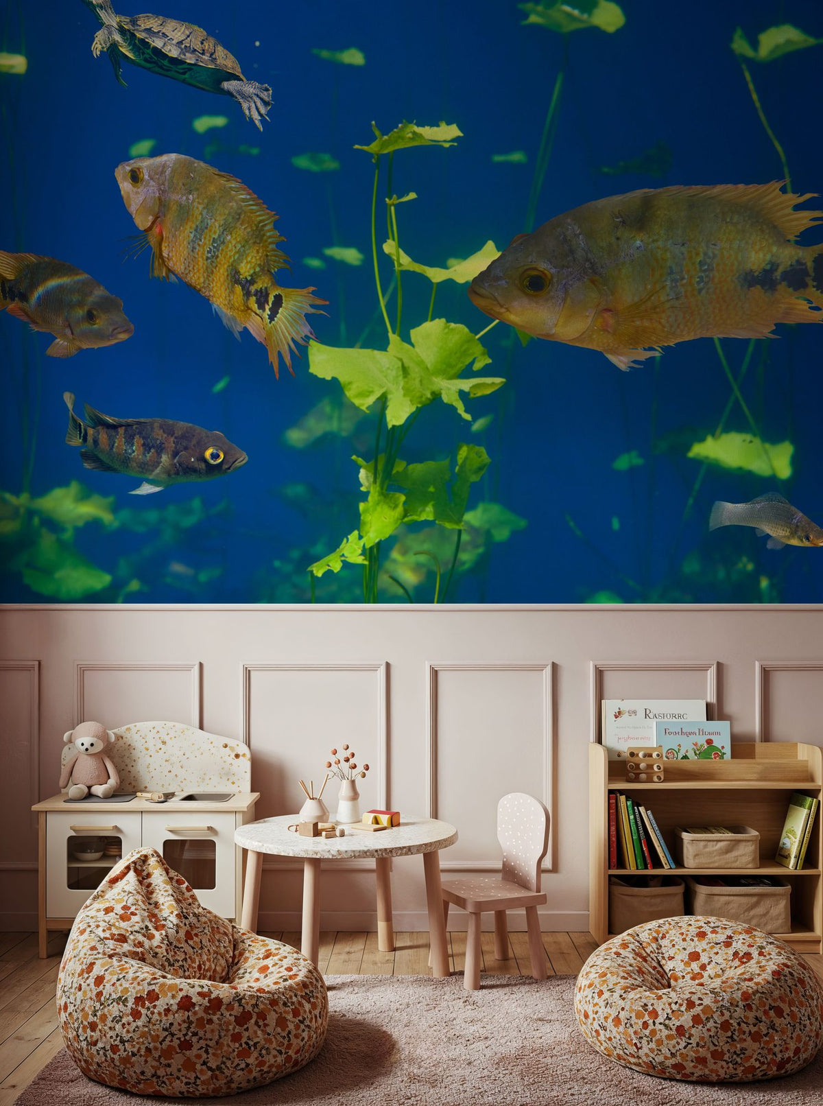 Ocean Friends Mural Wallpaper - room preview 02