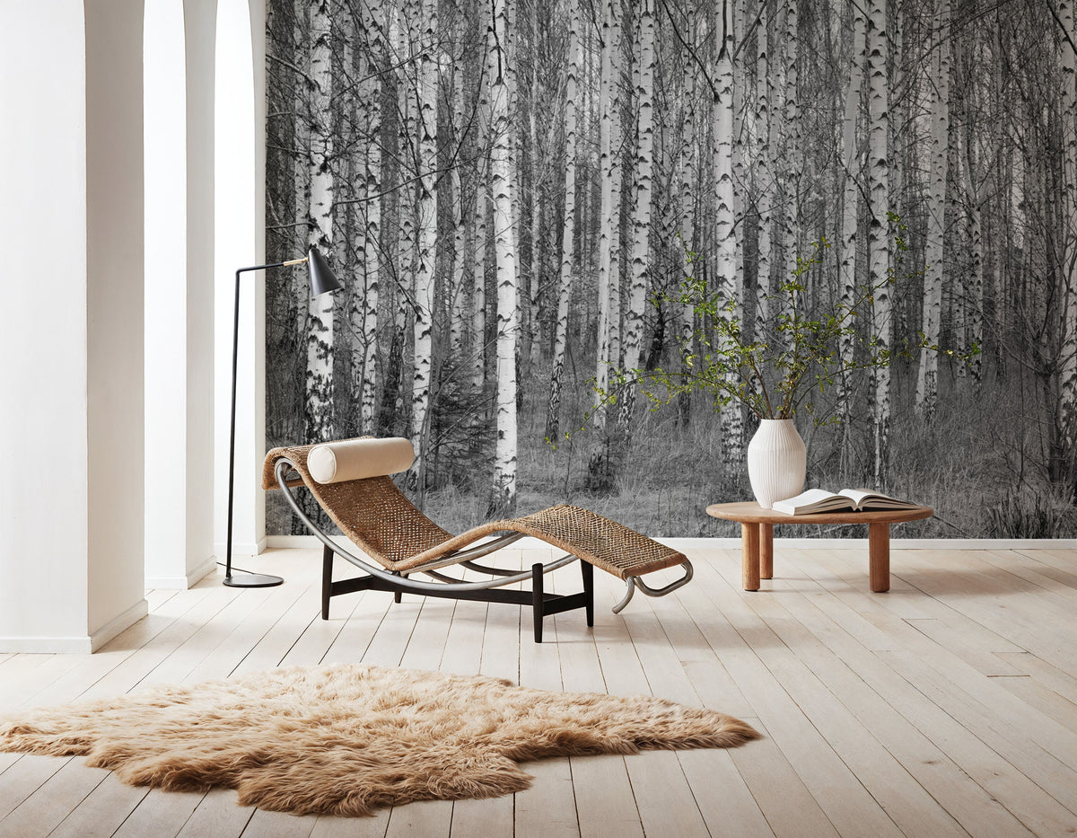 Birch Symphony Mural Wallpaper - room preview 02