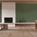 Green Plaster Mural Wallpaper - room preview 02