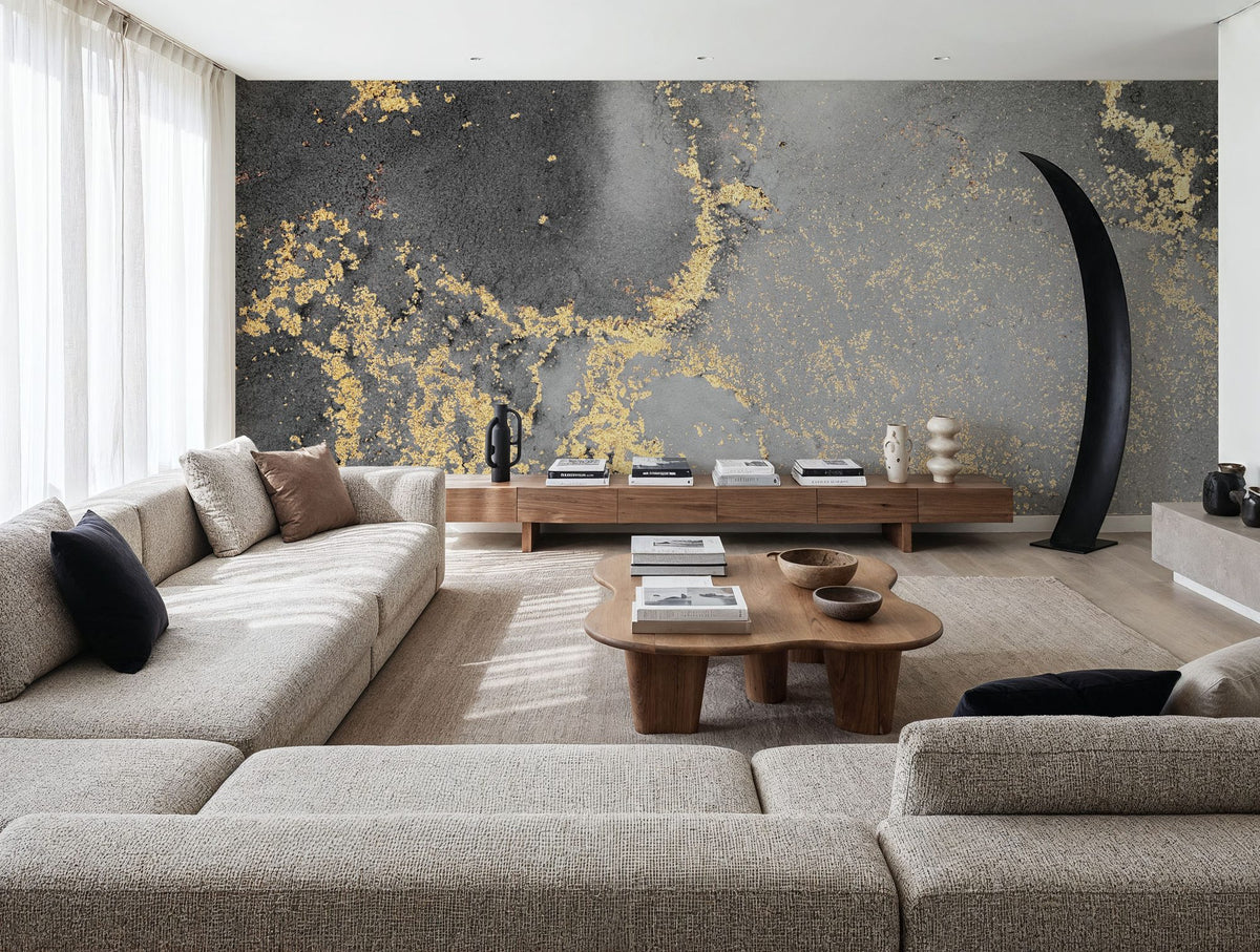 Dwellpaper Fantasy Marble, Gray Mural Wallpaper image 2