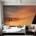 Congress Avenue Bridge Bats Mural Wallpaper - room preview 02