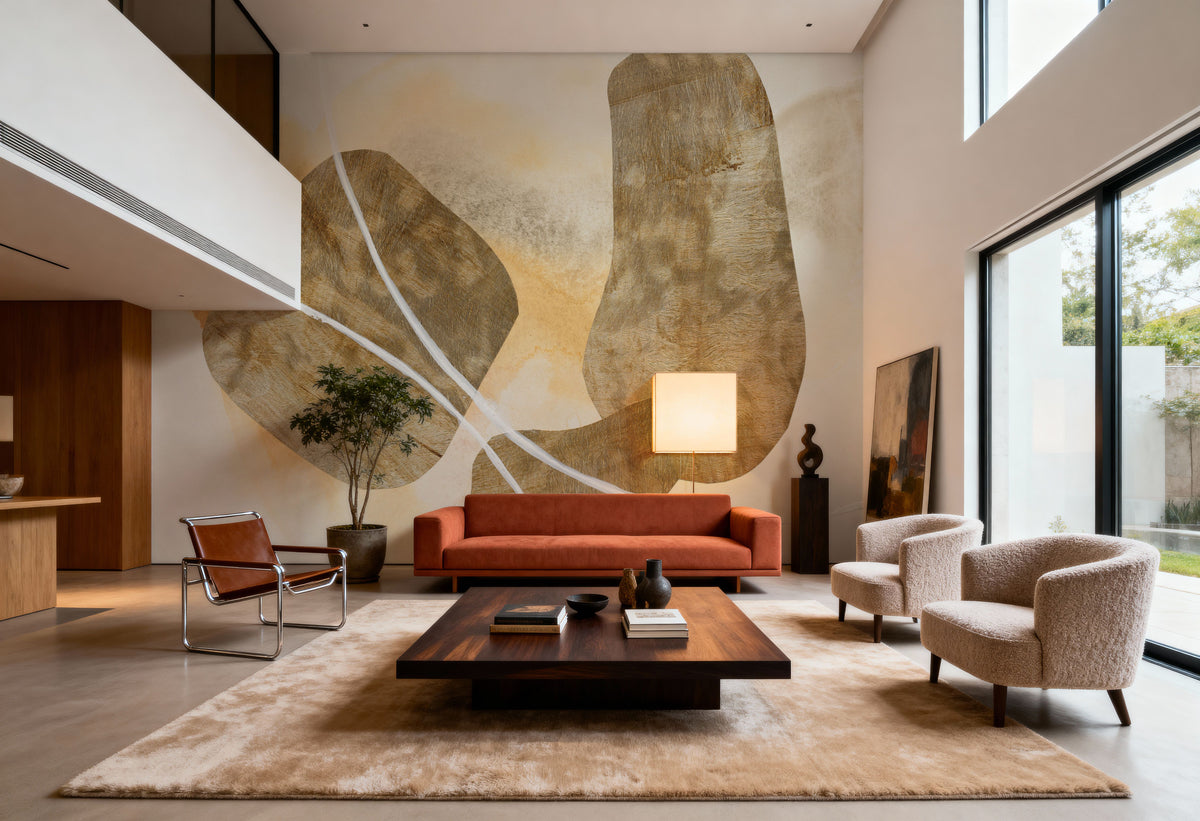 Metallic Textures II Mural Wallpaper - room preview 02