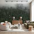 Foggy Treetops Mural Wallpaper - room preview 02