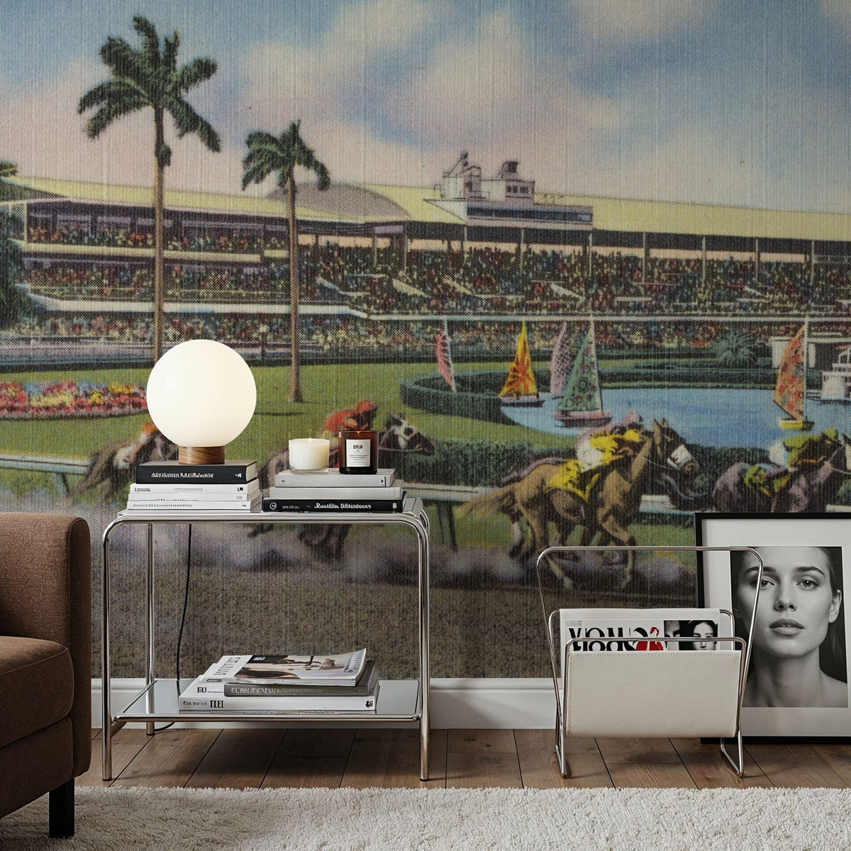 Greetings From Gulfstream Park Mural Wallpaper - room preview 02