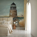 Beach House Map Mural Wallpaper - room preview 02