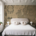 Map of Europe 1668 Mural Wallpaper - room preview 02