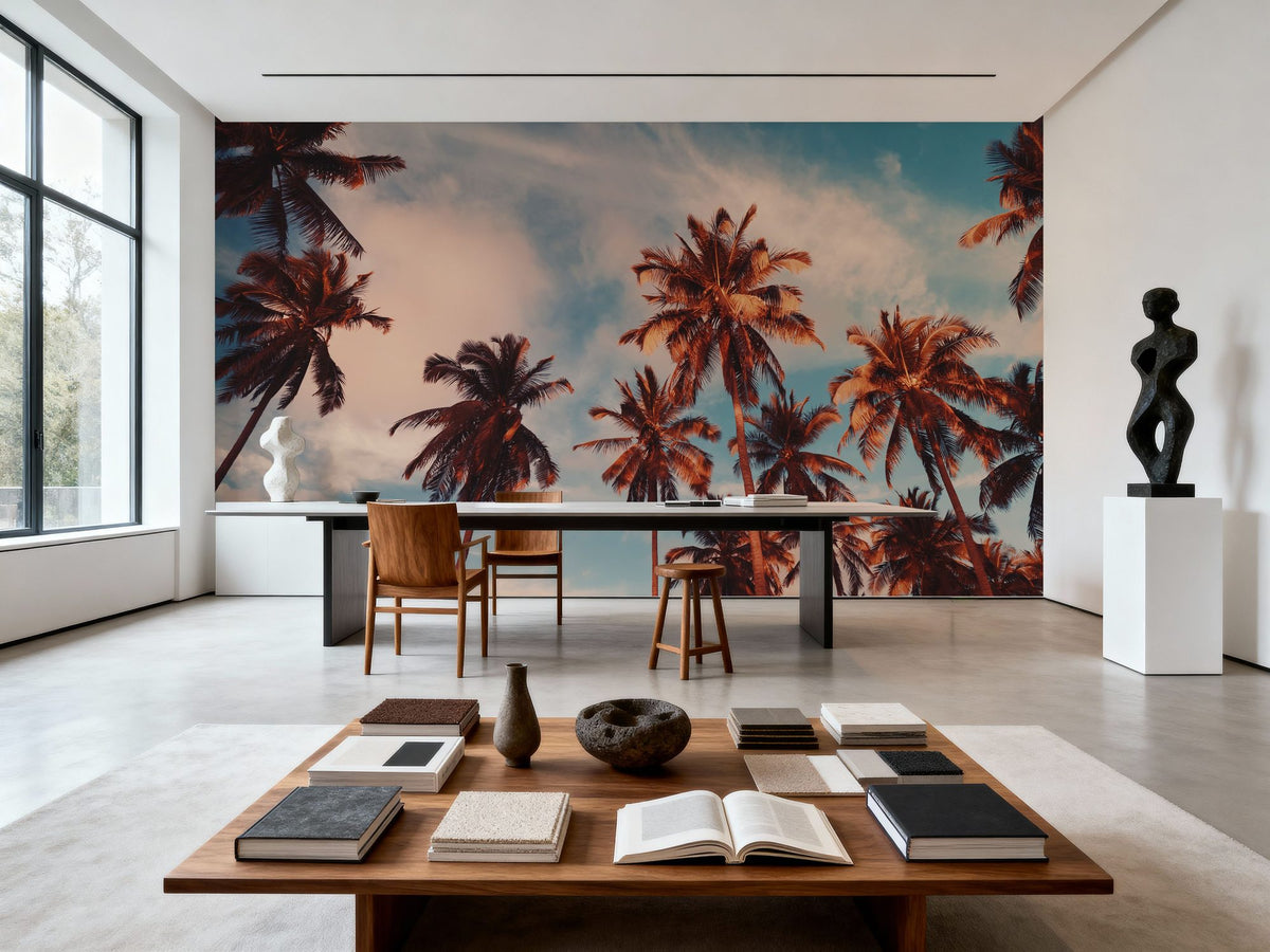 Coachella Sunrise Mural Wallpaper - room preview 02