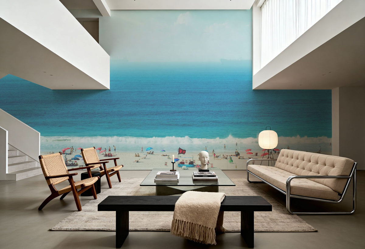 Copacabana Beach Mural Wallpaper - room preview 02