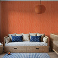Coastal Dripping Orange Mural Wallpaper - room preview 02