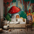 Grandma Hedgehog's House Mural Wallpaper - room preview 02