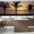 Sunset Palms Mural Wallpaper - room preview 02