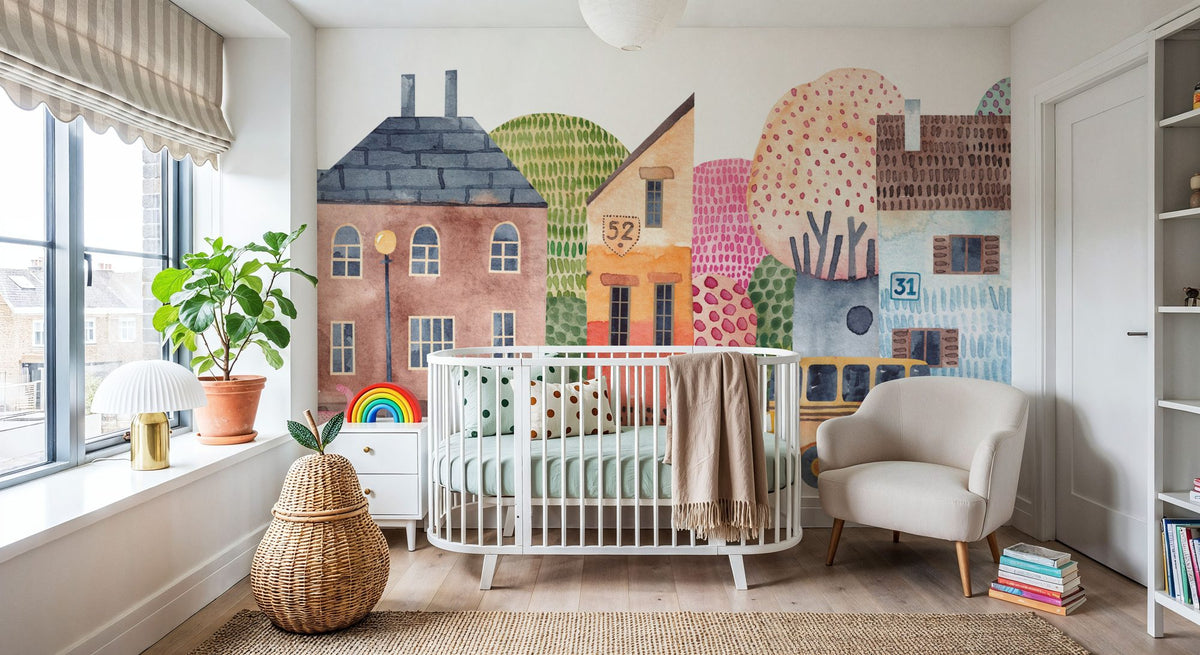 Our Street Mural Wallpaper - room preview 02