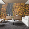 Autumn Canopy Road Mural Wallpaper - room preview 02